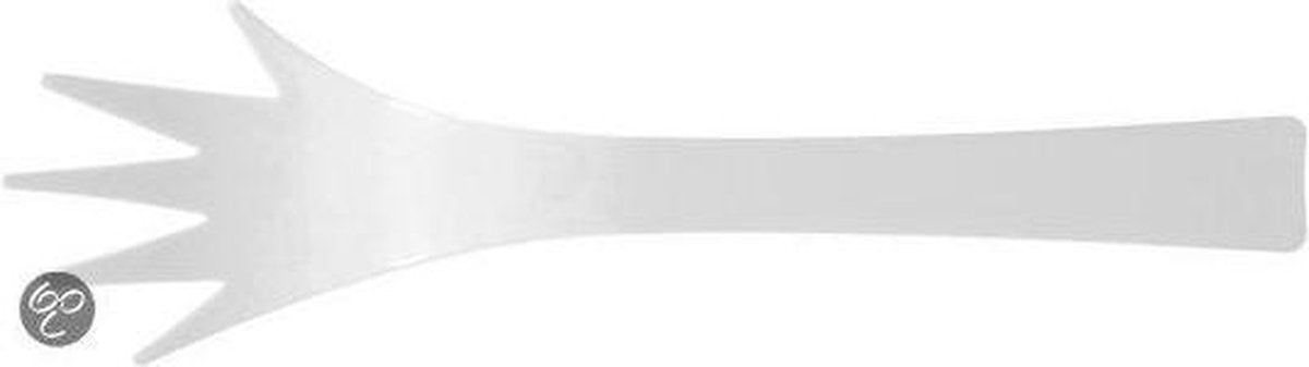 Zak!Designs Opaque Saladebestek Helpinghands - Wit - Set van 2 stuks