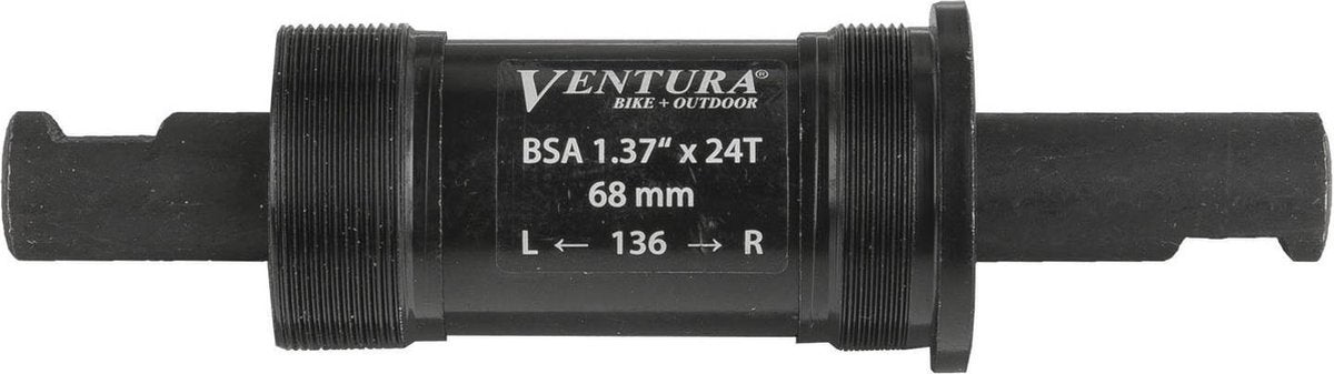 Ventura Cartridge Bottom Bracket Set 136 Mm Zwart Jis Bsa