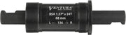 Ventura Cartridge Bottom Bracket Set 136 Mm Zwart Jis Bsa