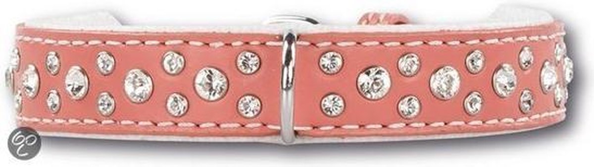 Doxtasy Halsband Hondenhalsband Swarovski Extreme Pink 20mm