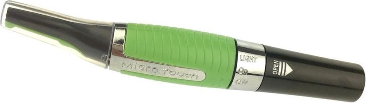 Orange85 Trimmer met licht - Neushaartrimmer - Oortrimmer - Wenkbrauwen - Nekhaar - Groen - Zwart - Trimmer met batterijen