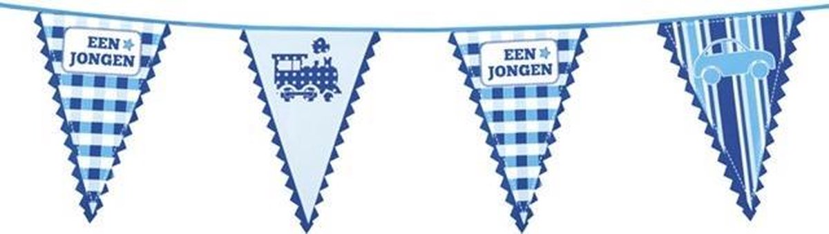 Vlaggenlijn geboorte Jongen (6 M)