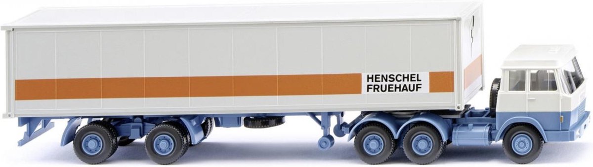 WIKING Hanomag Henschel Containersattelzug 'Fruehauf' schaalmodel 1:87