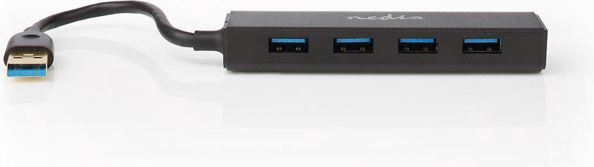 USB-Hub | 4-Poorts | USB 3.2 Gen1 | Netvoeding / USB Gevoed | 4x USB