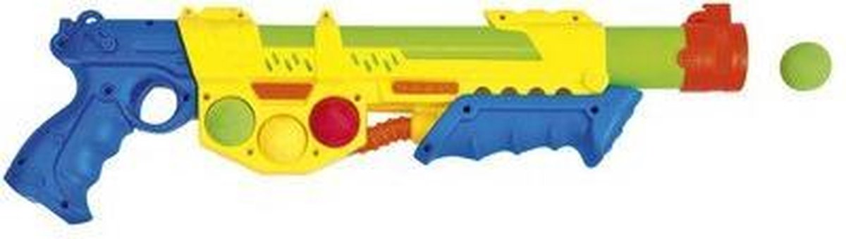 Waterzone Waterpistool Incl. 6 Softballen Geel 46 Cm