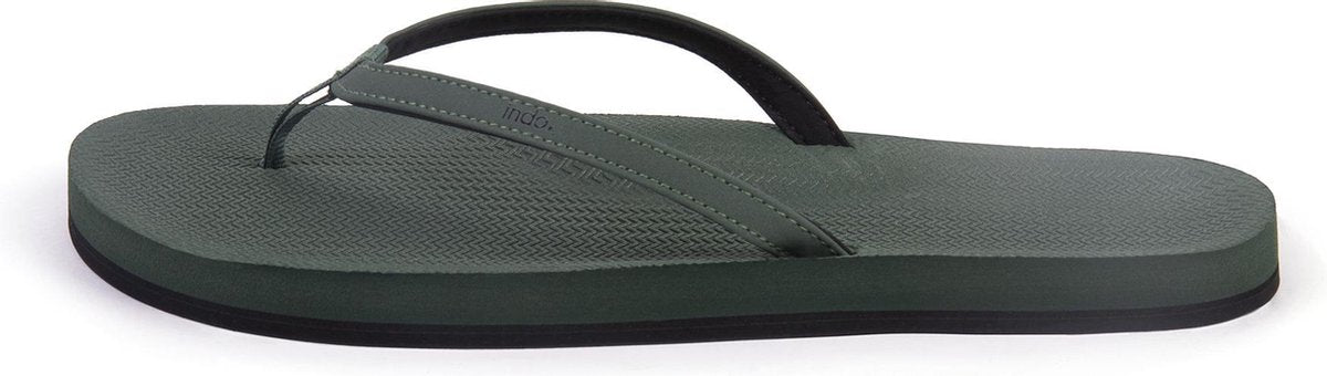 Indosole Flip Flop Essential Dames Slippers - Groen - Maat 35/36