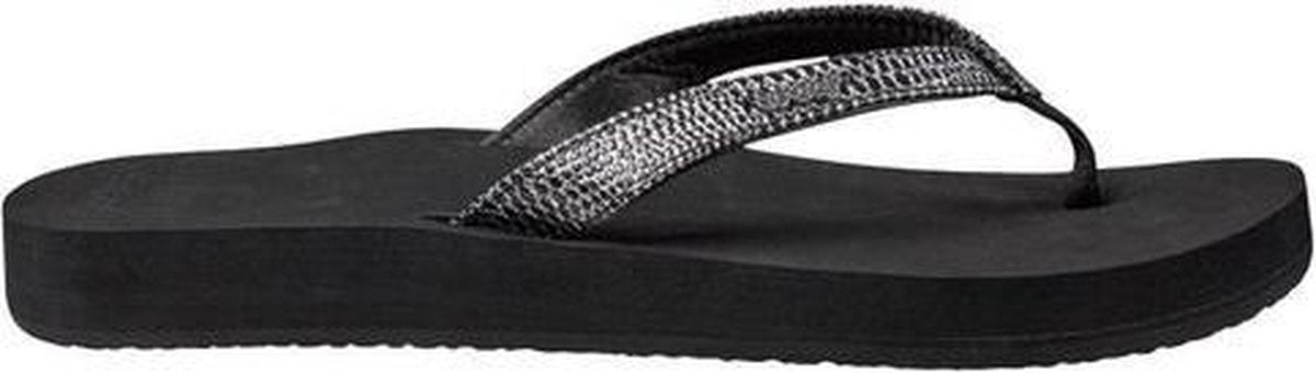 Reef Star Cushion Sassy Dames Slippers - Black/Silver - Maat 42.5