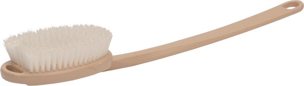 Badborstel Kunststof | Rugborstel Kunststof - Nylon Vezels - Beige