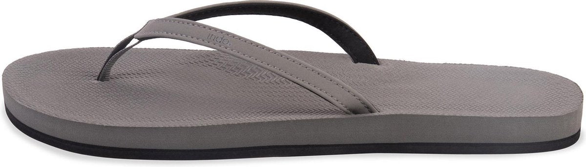 Indosole Flip Flop Essential Dames Slippers - Grijs - Maat 35/36