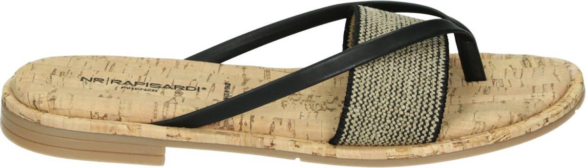 Rapisardi BRITA - Volwassenen Dames slippers - Kleur: Zwart - Maat: 42