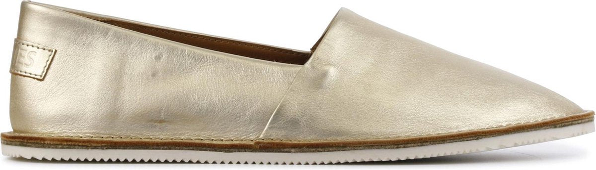 Shabbies Amsterdam Vrouwen Suède Instapschoenen / Damesschoenen / Instapper 120020010 - Goud - Maat  39