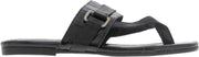 Tango | Madison 4-d x AC black leather buckle slipper - black sole | Maat: 38