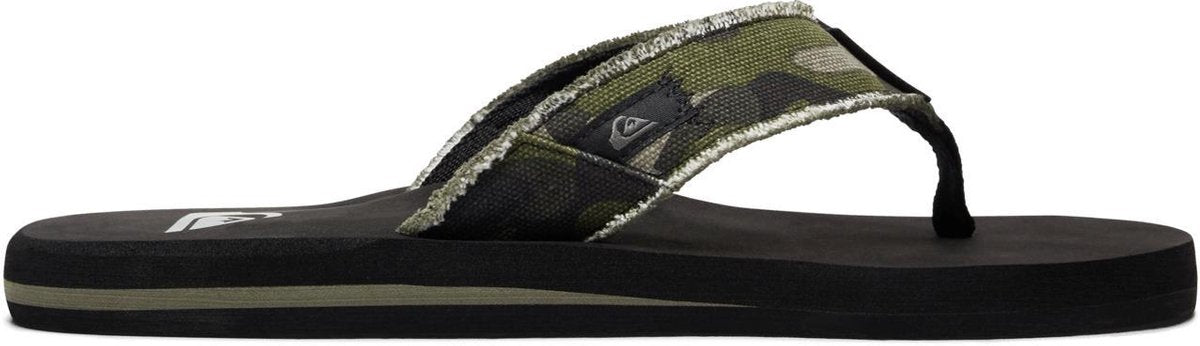 Quiksilver Monkey Abyss Youth Jongens Slippers - Green/Black - Maat 30