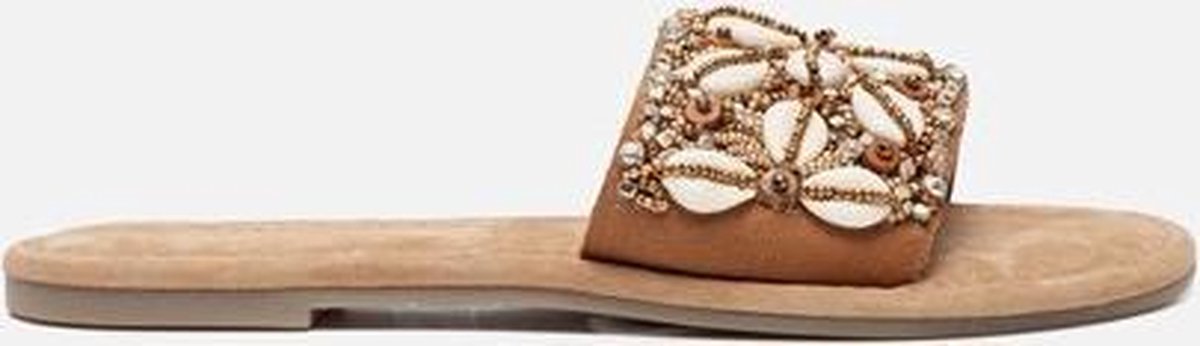 Tamaris Slippers cognac - Maat 37