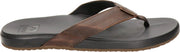 Reef Cushion Phantom Leather Heren Slippers - Black/Brown - Maat 43