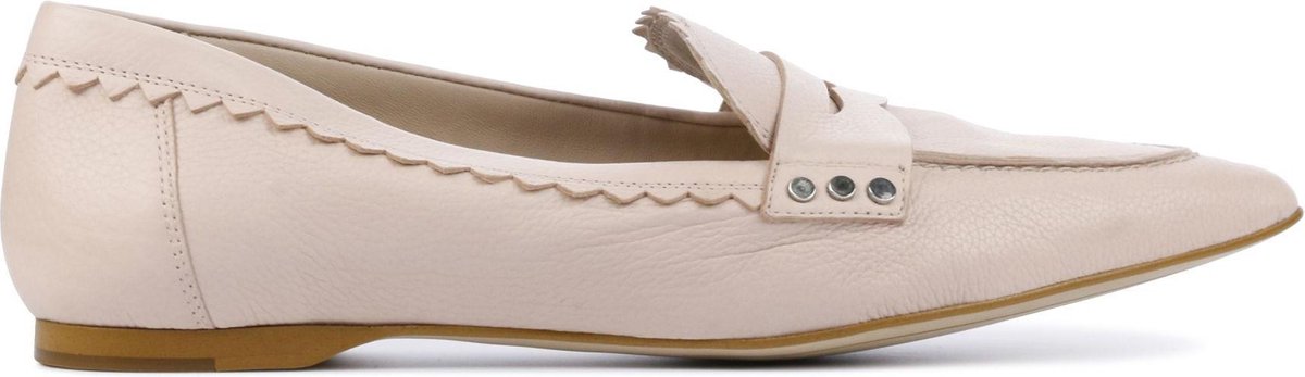Zinda Vrouwen Leren Instapschoenen / Damesschoenen / Instapper 4834 - Roze - Maat  37