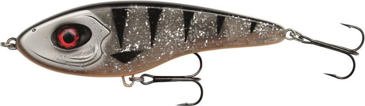 Kinetic Slicky Micky - Silver Tiger - Jerkbait - 14.5cm - 55g - Zilver