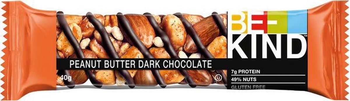 Be-Kind - Peanut Butter Dark Chocolate - 12 x 40 gram