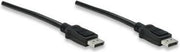 TECHly DisplayPort Aansluitkabel 0.50 m ICOC-DSP-A-005 Zwart [1x DisplayPort stekker - 1x DisplayPort stekker]