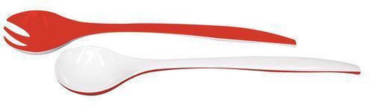 Zak!Designs Twotone Saladebestek - 29 cm - Rood