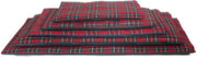 Comfort benchkussen schotse ruit rood maat 4