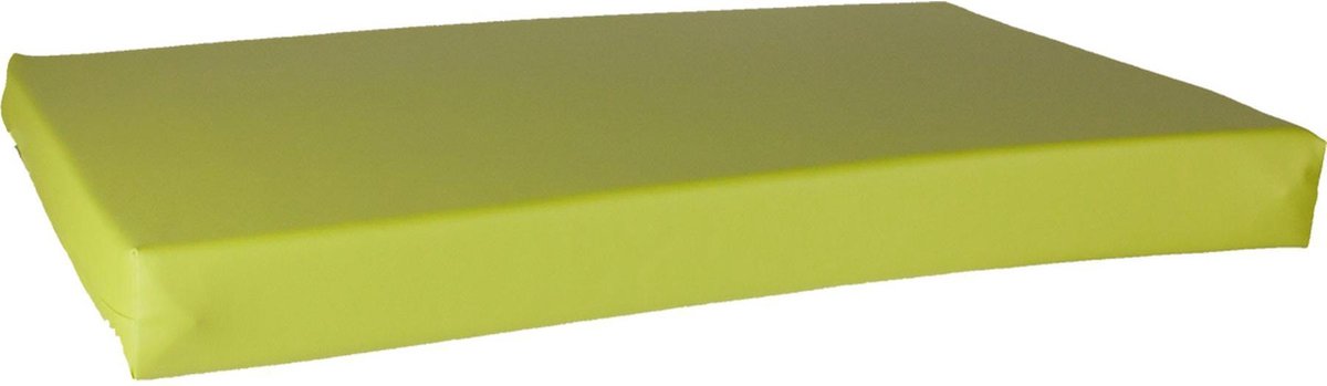 Hondenmatras leatherlook appel groen 100x75x10 cm