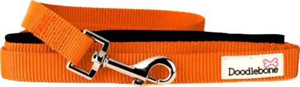 Doodlebone Hondenlijn Bold 130 Cm X 2 Cm Nylon Oranje