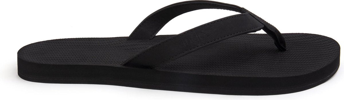 Indosole Flip Flops Essential Heren Slippers - Zwart - Maat 41/42