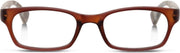Looplabb Vertigo  leesbril  +1.50 - bruin