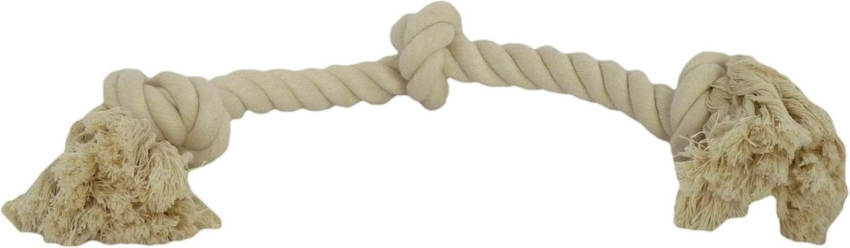 Katoen flossy speelgoed 3 knopen 245gr 45cm