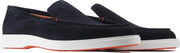 Santoni InstapSchoen Blauw  - Maat 42 - Heren - Lente/Zomer Collectie - Suède
