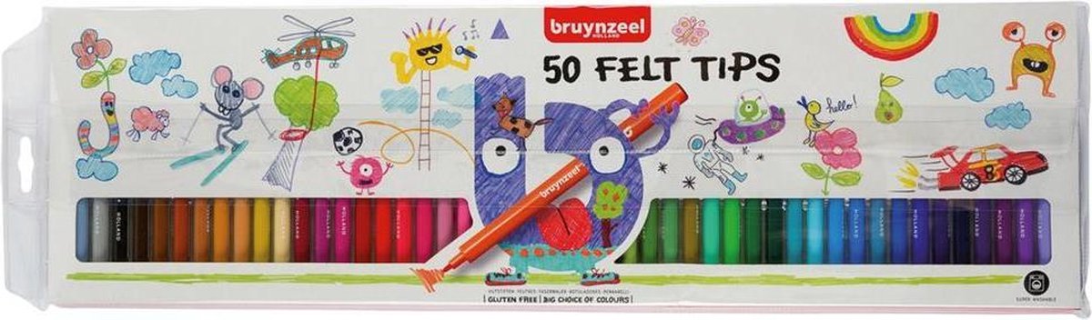 50 stuks top kwaliteit viltstiften - felt tips