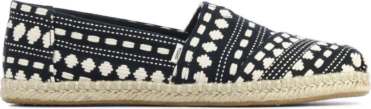 Toms Vrouwen Textiel Espadrilles / Damesschoenen  -   Alpargata geo - Zwart - maat 38.5