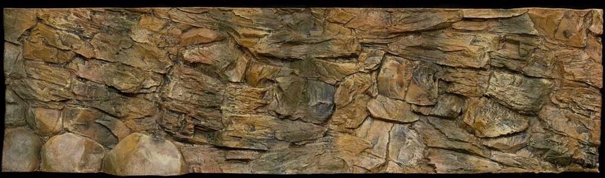 Aquarium-Terrarium achterwand type Rock 200*60 in 2 delen