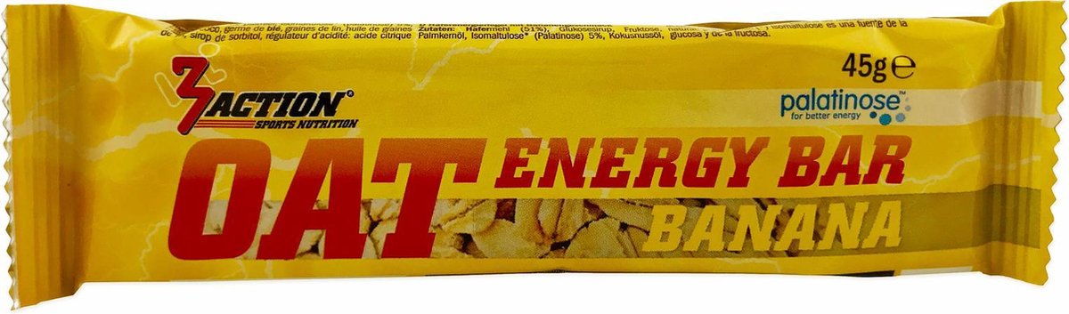 3Action Oat Energy Bar Banana 45g Doos 20 stuks