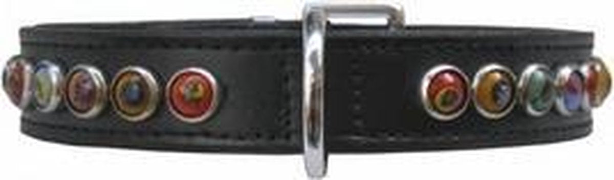 Doxtasy Halsband Hondenhalsband Silly Stones Black 25mm