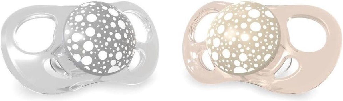 Twistshake Fopspeen 6M+ Pastel Grey/Beige