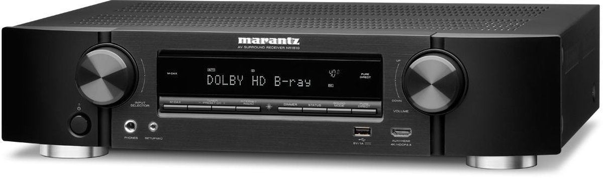 Marantz NR1510 zwart 5.2-kanaals slimline AV-receiver
