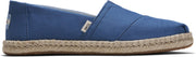TOMS Alpargata Rope Plant Dye Dames Espadrille - Indigo - Maat 41