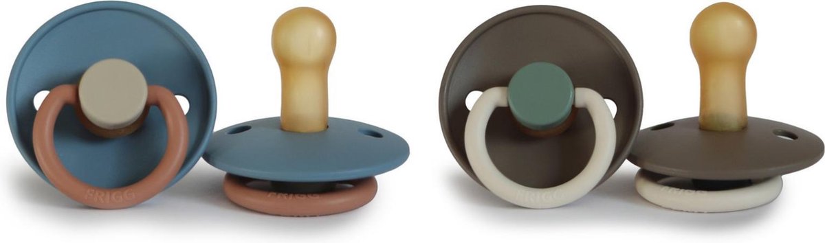 FRIGG Fopspeen Natuurrubber - Set van 2 - Breeze