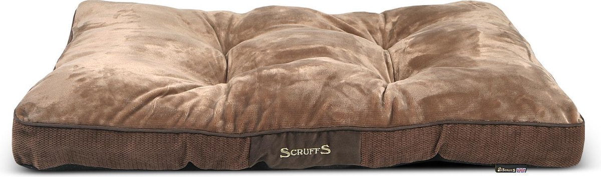 Scruffs Chester Mattress Hondenkussen - Chocolate - L - 100 x 70 x 8 cm