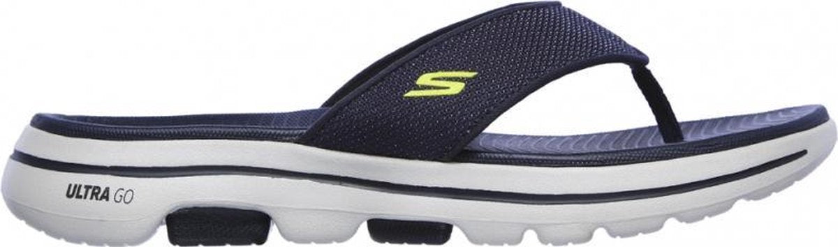 Skechers  - Go Walk 5 - Badslipper - Navy Lime - 42