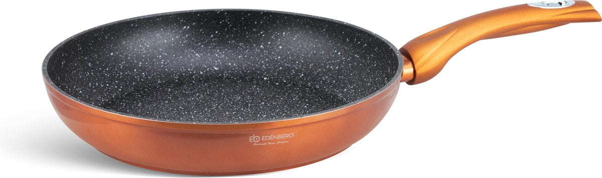 Edënbërg Copper Line - Hapjespan Keramisch - 28 cm - 3-laags antiaanbaklaag!