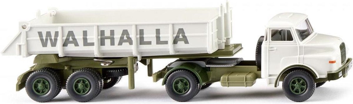 Wiking Miniatuurauto Man Kiepwagen 'walhalla Kalk' 1:87 Wit