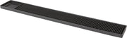 Barmatje / Glazen druipmat van zwart rubber 610mm x 80mm