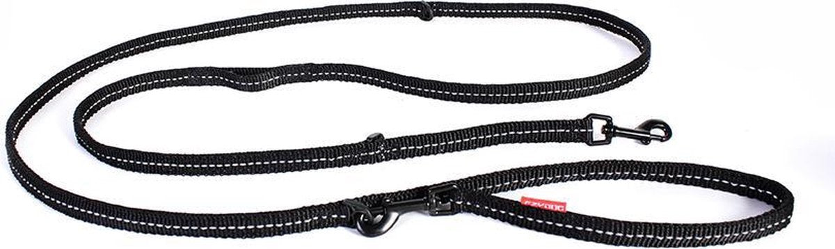 EzyDog Vario 6 LITE - Hondenriem - 208 cm - Zwart