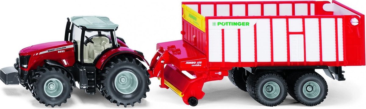 SIKU MF TRAKTOR MET AANH. JUMBO