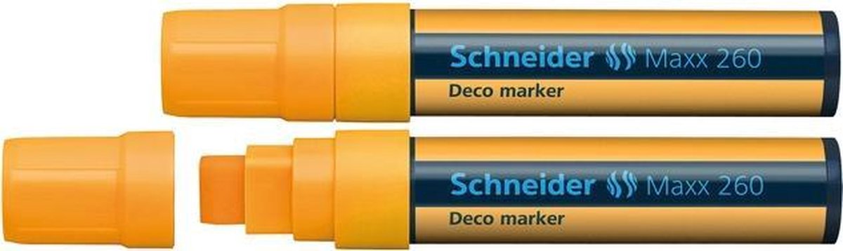 krijtmarker Schneider Maxx 260 fluororanje. Set á 2x S-126006-2