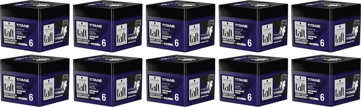 Taft Power gel Titane - JUMBOPAK - 10 x 250 ml