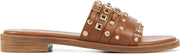 Bronx Vrouwen Leren  Slippers / Damesschoenen 84821-aa - Cognac - Maat 40